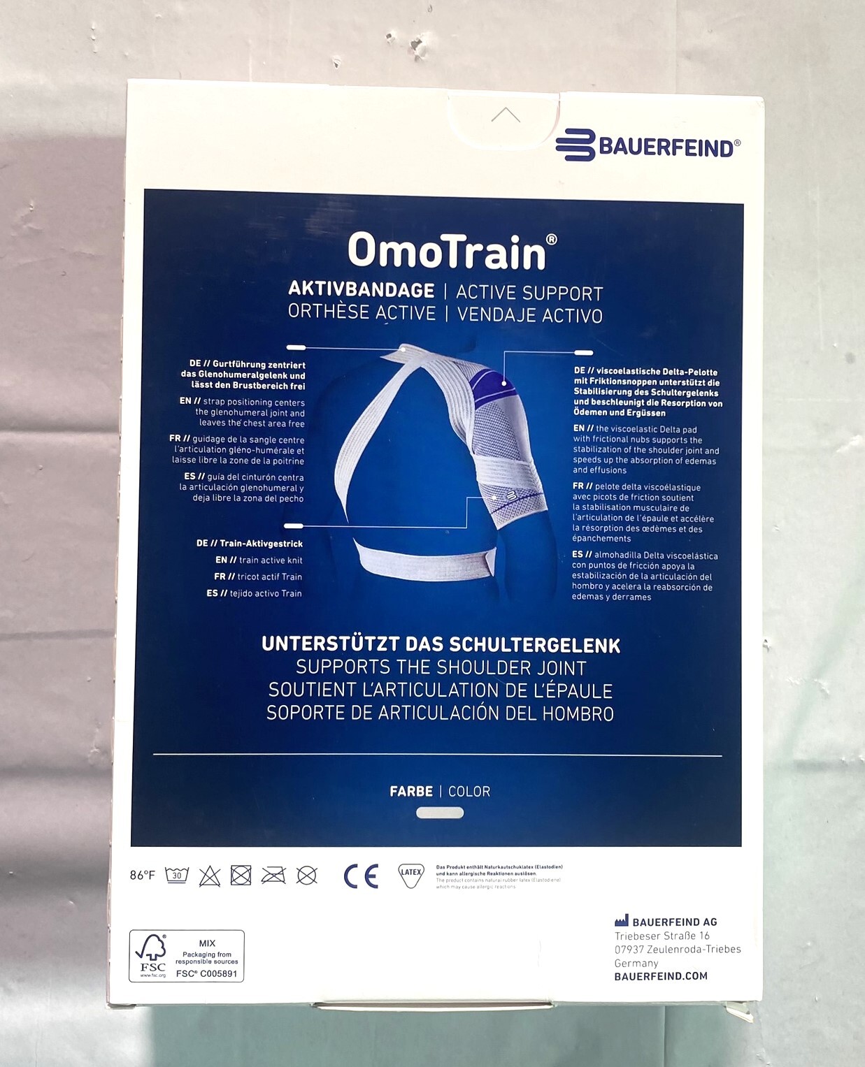 Bauerfeind Omotrain Shoulder Active Support – Universal Left & Right – ALL SIZES