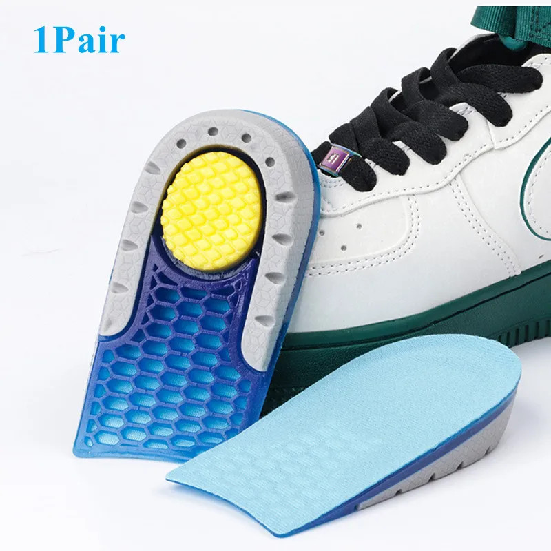 Silicone Height Increase Insole Soft Elastic Half Insoles for Feet Plantar Fasci