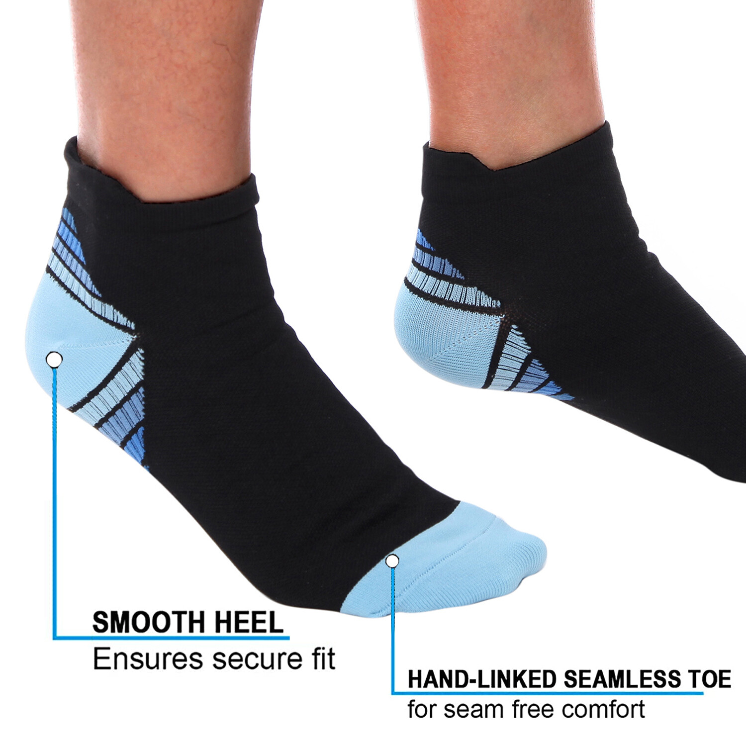 COPPER Compression Socks Arch Ankle Running Support Plantar Fasciitis Swelling