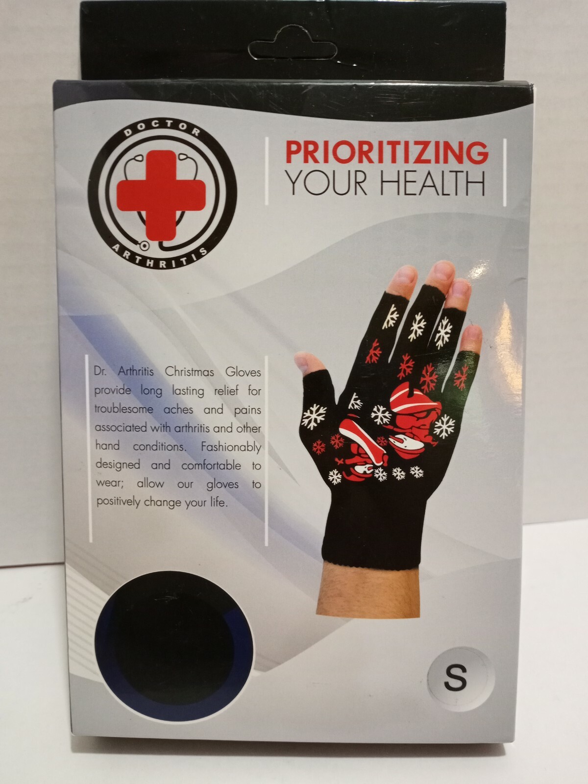 Carpel Tunnel Christmas Themed Compression Arthritis Gloves size Small