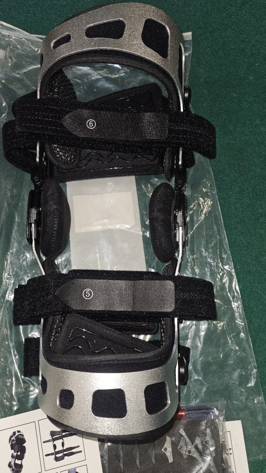ISO Preferred Large LEFT OA Dual RELIEVER Hinge Knee Brace ISO-KB0104 NEW