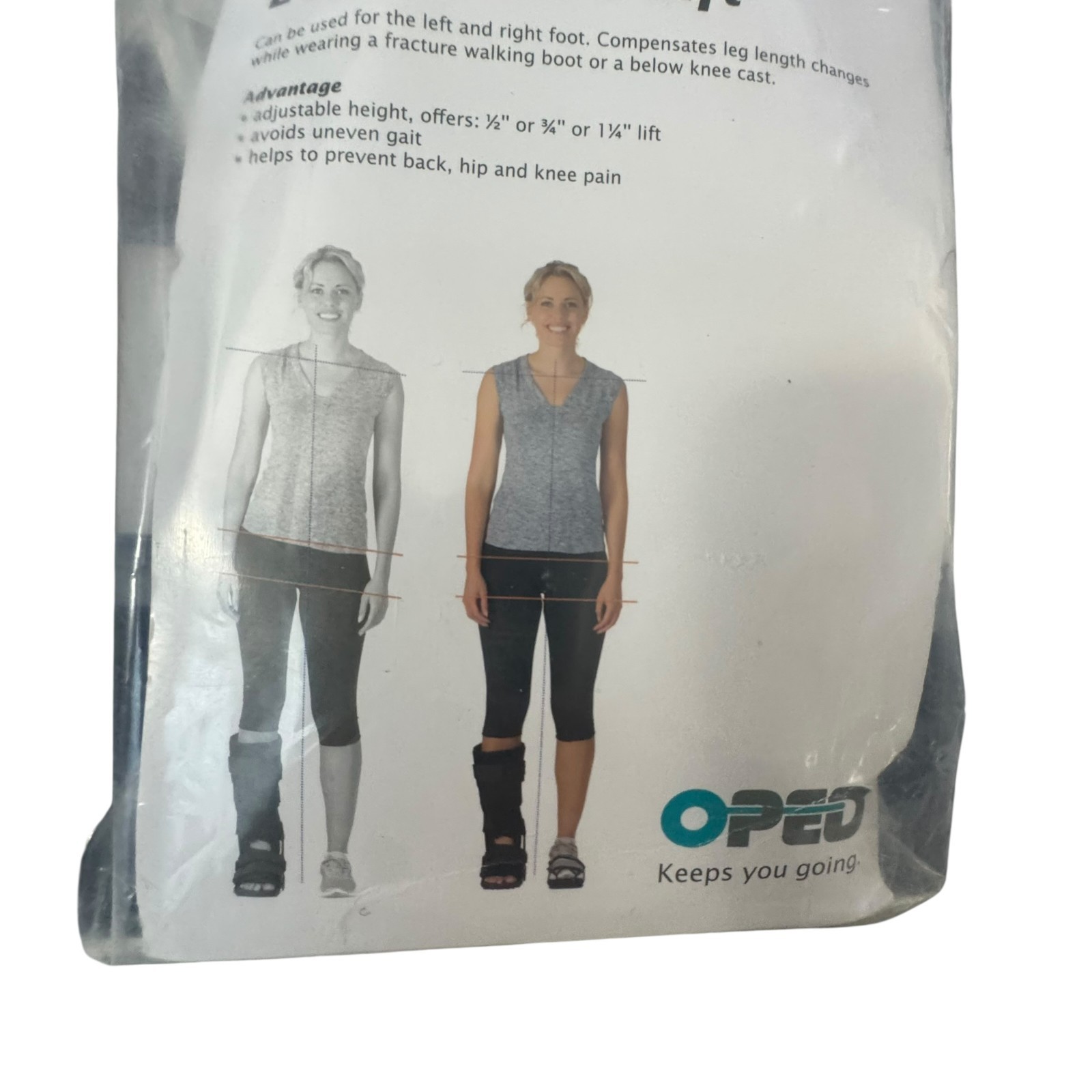 Evenup the Authentic Shoe Balancer Size Medium for Use with Walking Boot or Leg