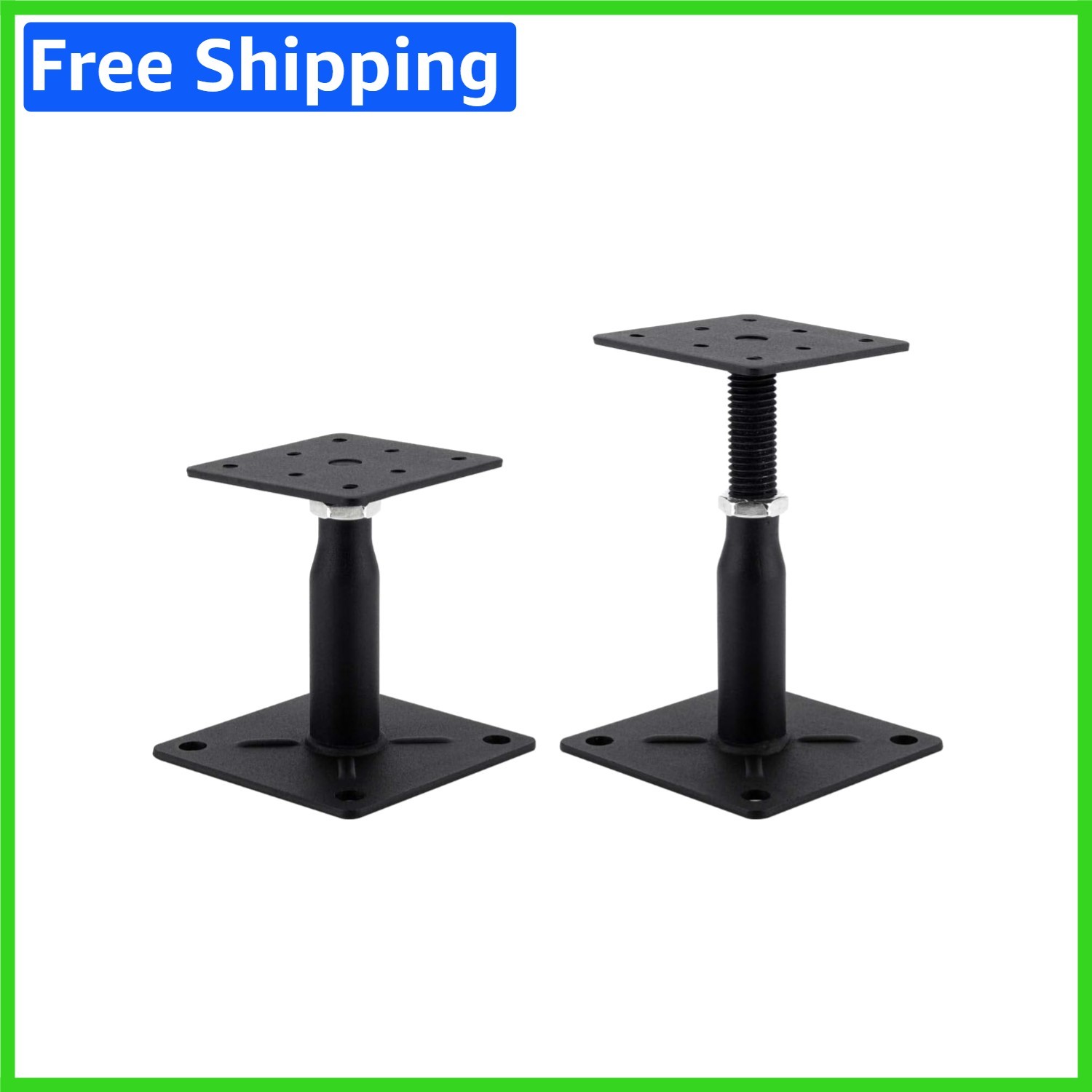 Galvanized Steel Adjustable Support Jack 4″-7″ for RVs & Floor Stability