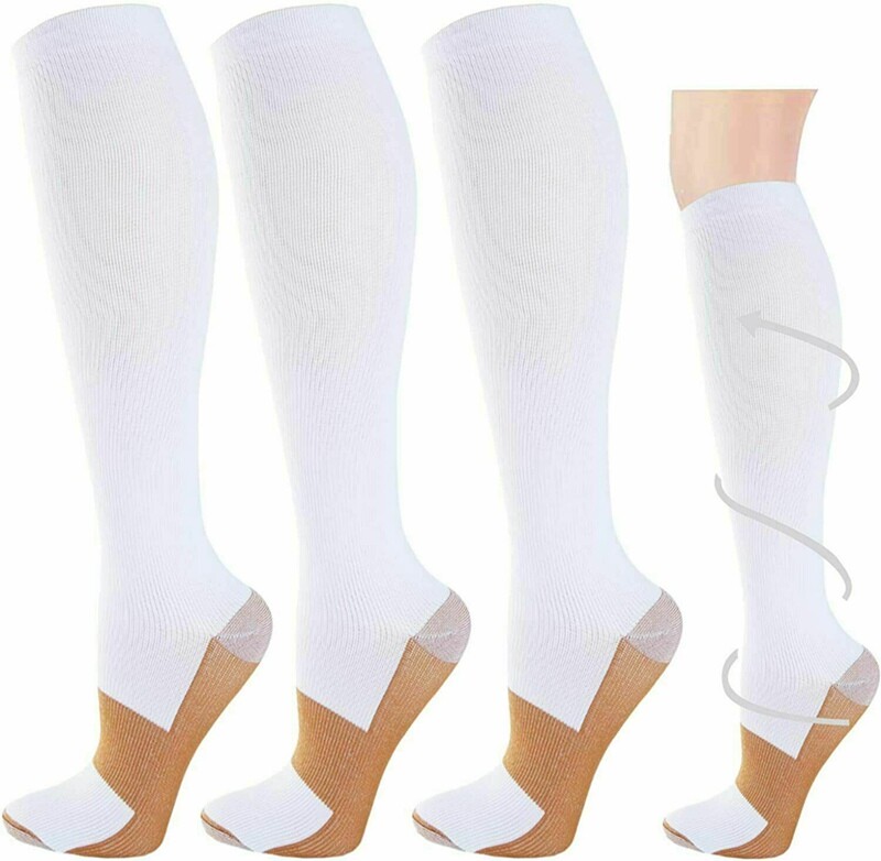 Black Pressure Socks High Elasticity Long Stockings Men Woman Socks Relief Pain
