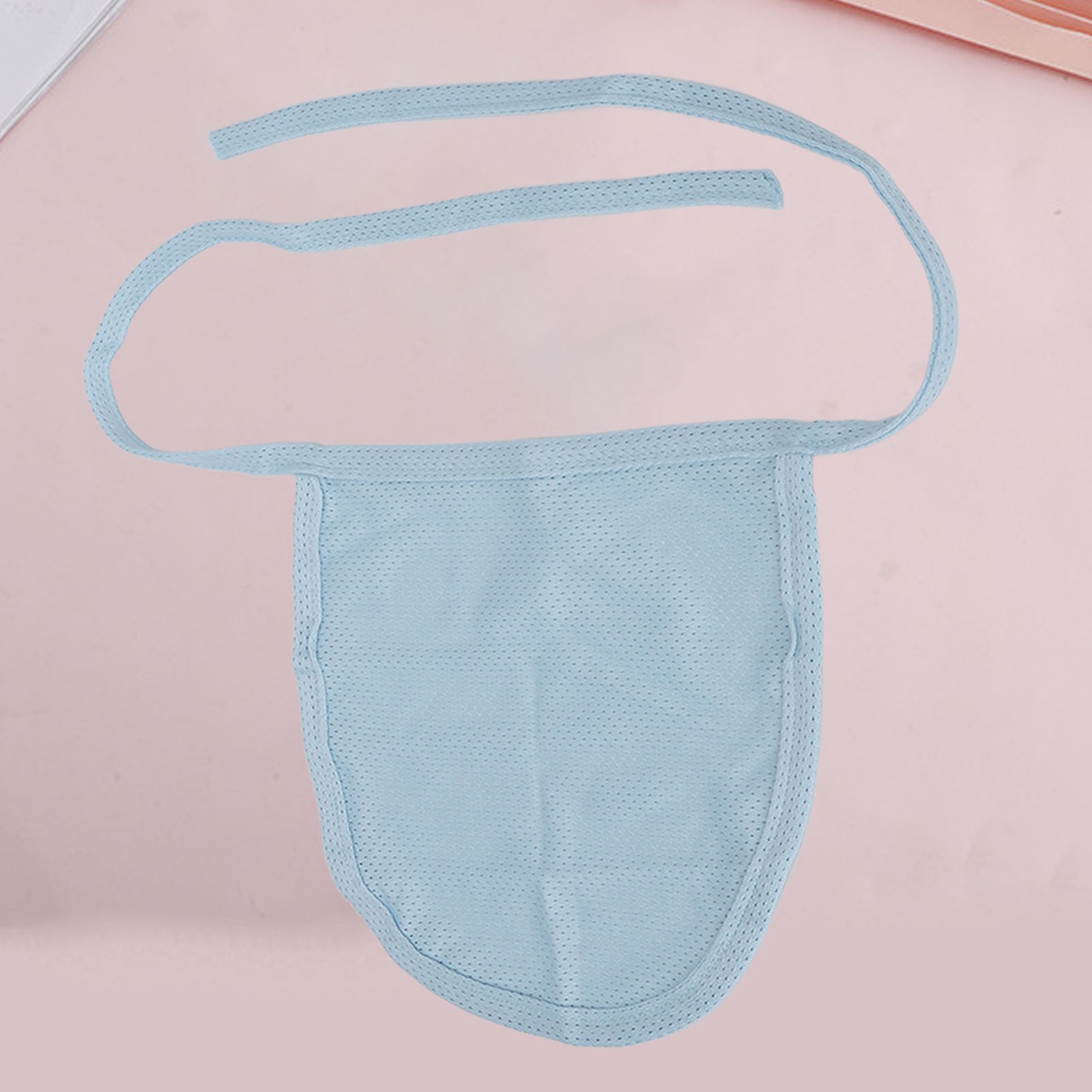 Blue Neck Stoma Cover Cotton Single Layer Dustproof Neck Trach Cover ☆