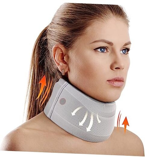 Neck Brace for Neck Pain and Support, Soft Neck M, 3.5″ Middle Height Grey