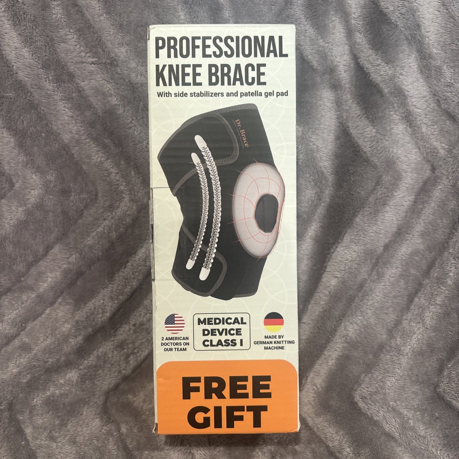 DR. BRACE ELITE Knee Brace With Side Stabilizers & Patella Gel Pads XL