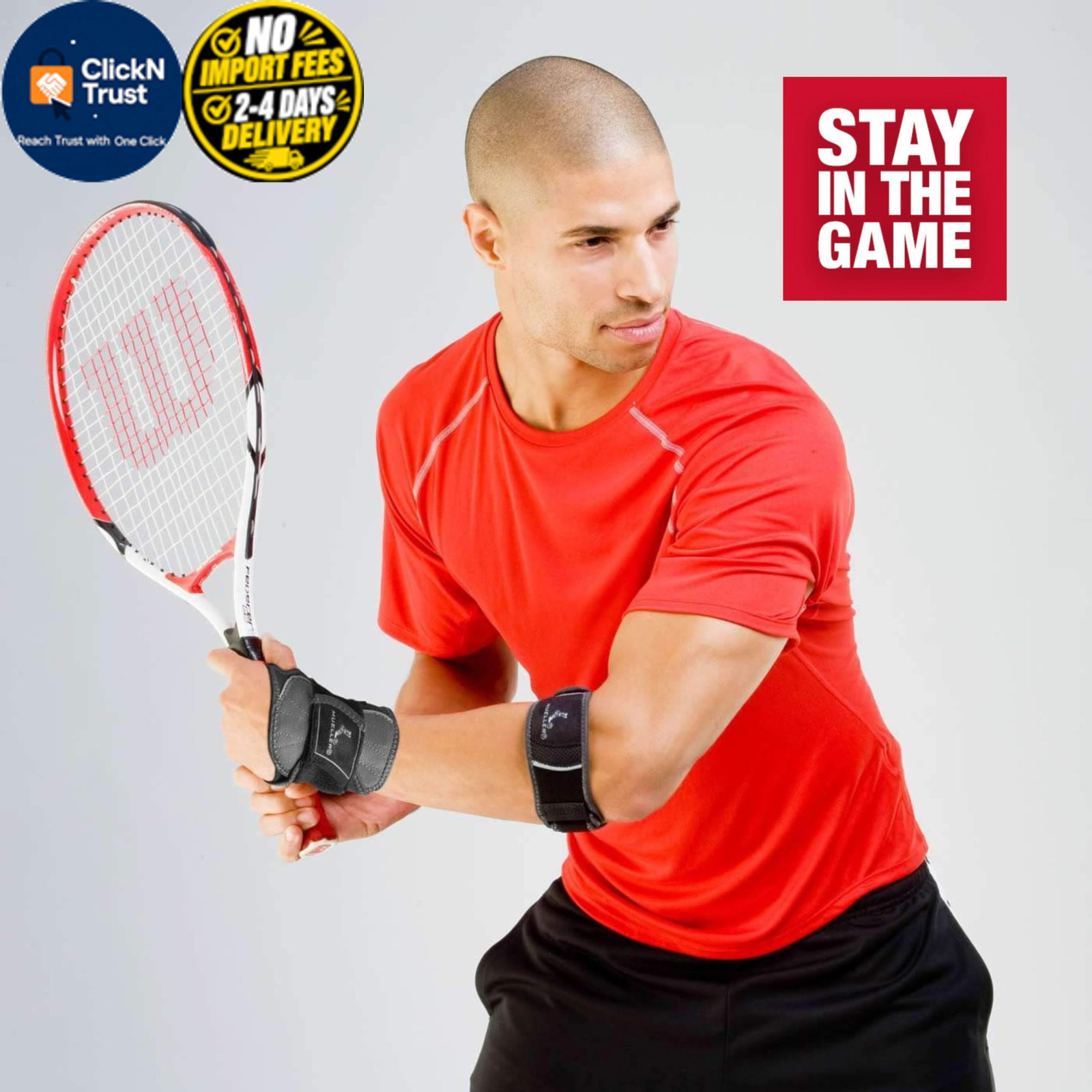 MUELLER Sports Medicine Hg80 Premium Tennis Elbow Small/Medium, Black