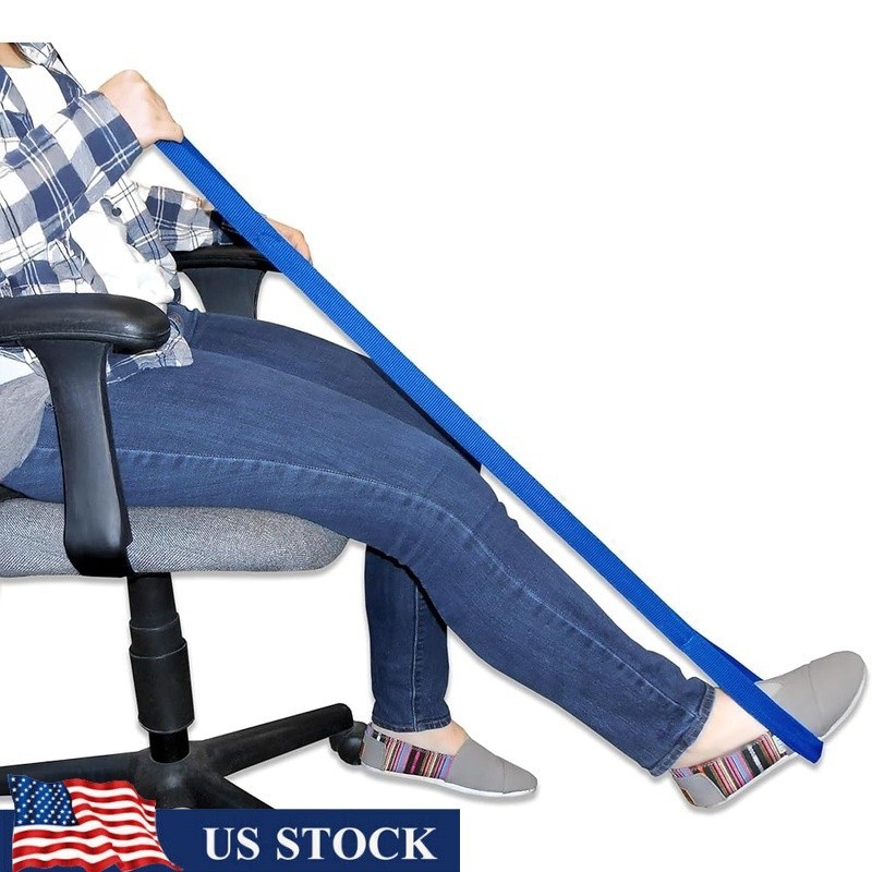 Adjustable Leg Lifter Assist Device W/ Sturdy Foot Loop Mobility Recovery New