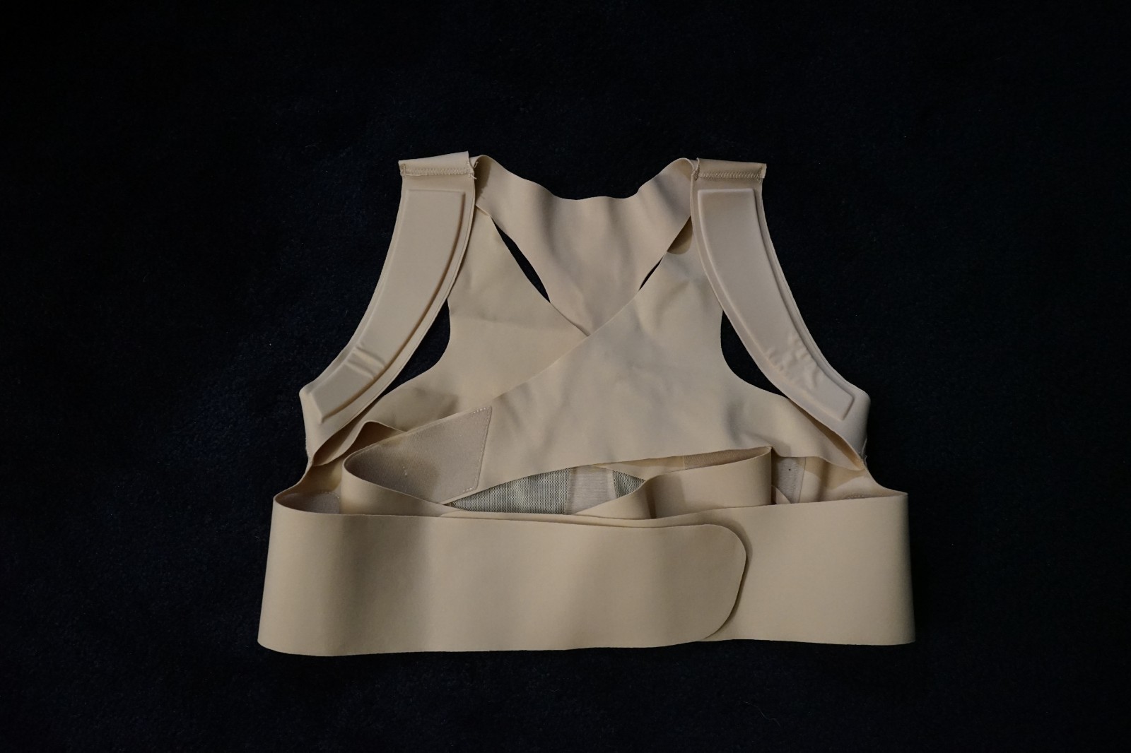 Luxumach Back brace tan stretchy XL for women new open package