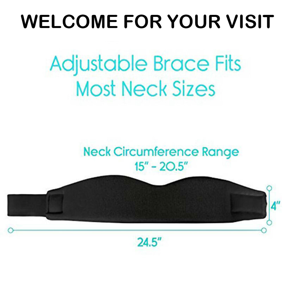 Neck Brace Cervical Support Color Adjustable Traction Firm Foam Pain Relief Soft