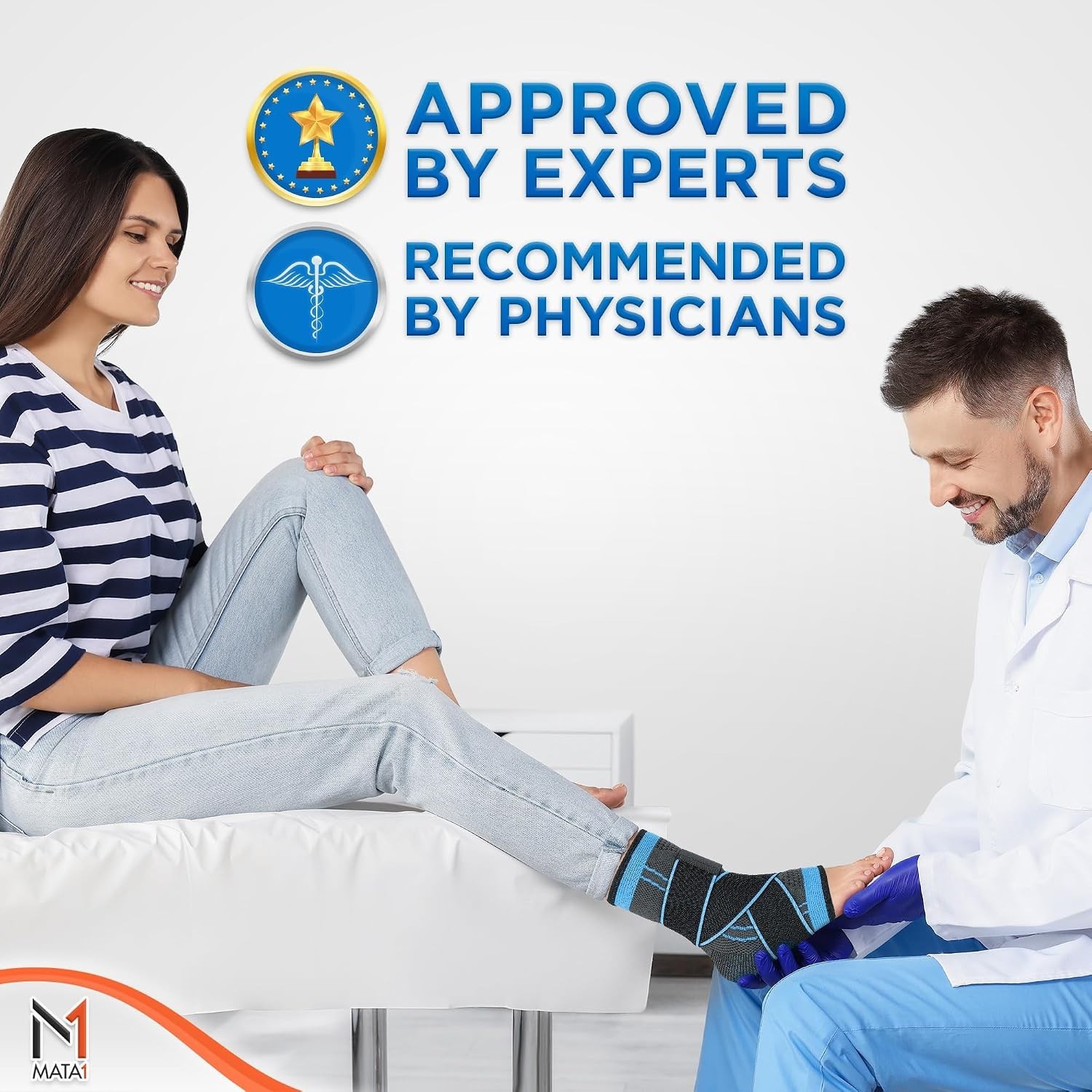Stylish Compression Ankle Sleeve for Men and Women – Supports Plantar Fasciitis