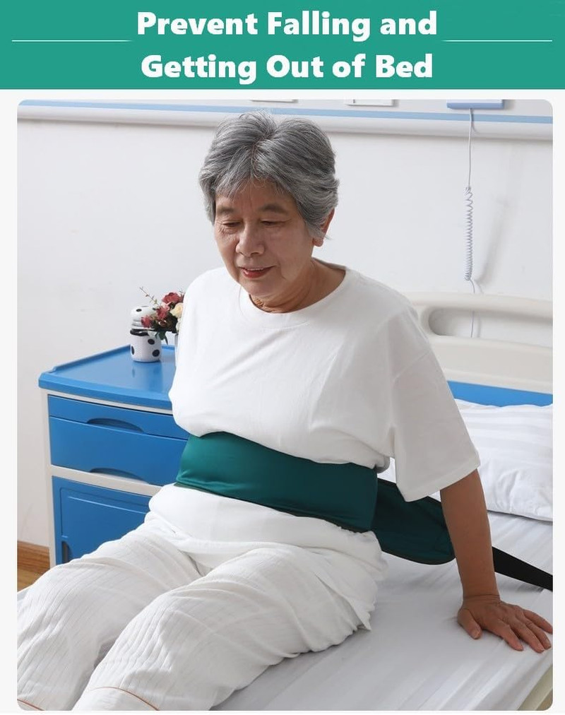 Medical Bed Restraint Strap for Elderly, Bondaged Bed Tie Downs, Anti-Fall Waist