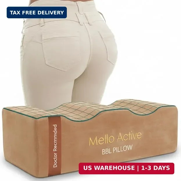 Mello Active BBL Pillow After Surgery – Doctor-Recommended, Firm & Lightweight S