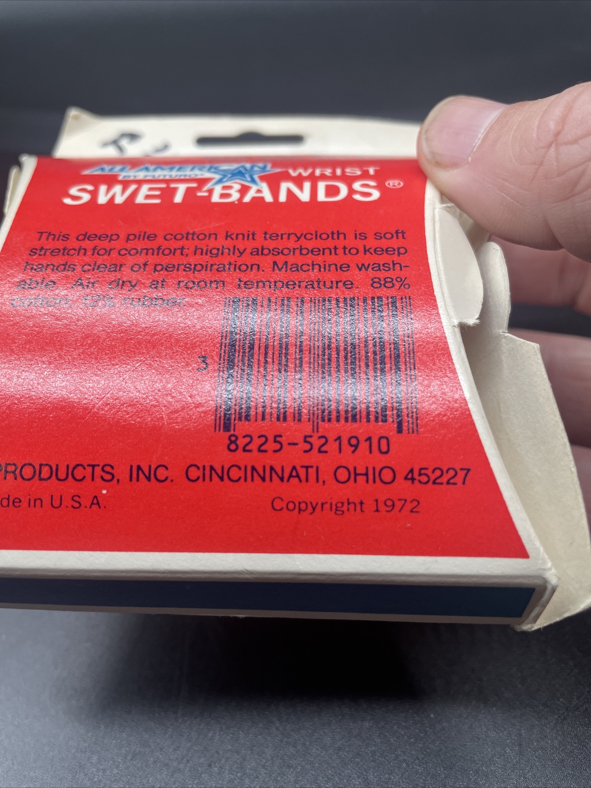 Vtg 1972 Futuro All American Wrist Swet-Bands, Tennis Elbow Brace