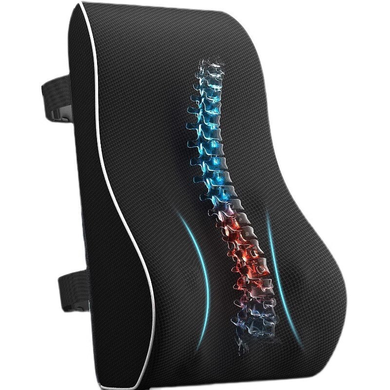 Memory Foam Lumbar Support Cushion for Home Office Car Seat Back Chair Pillow US