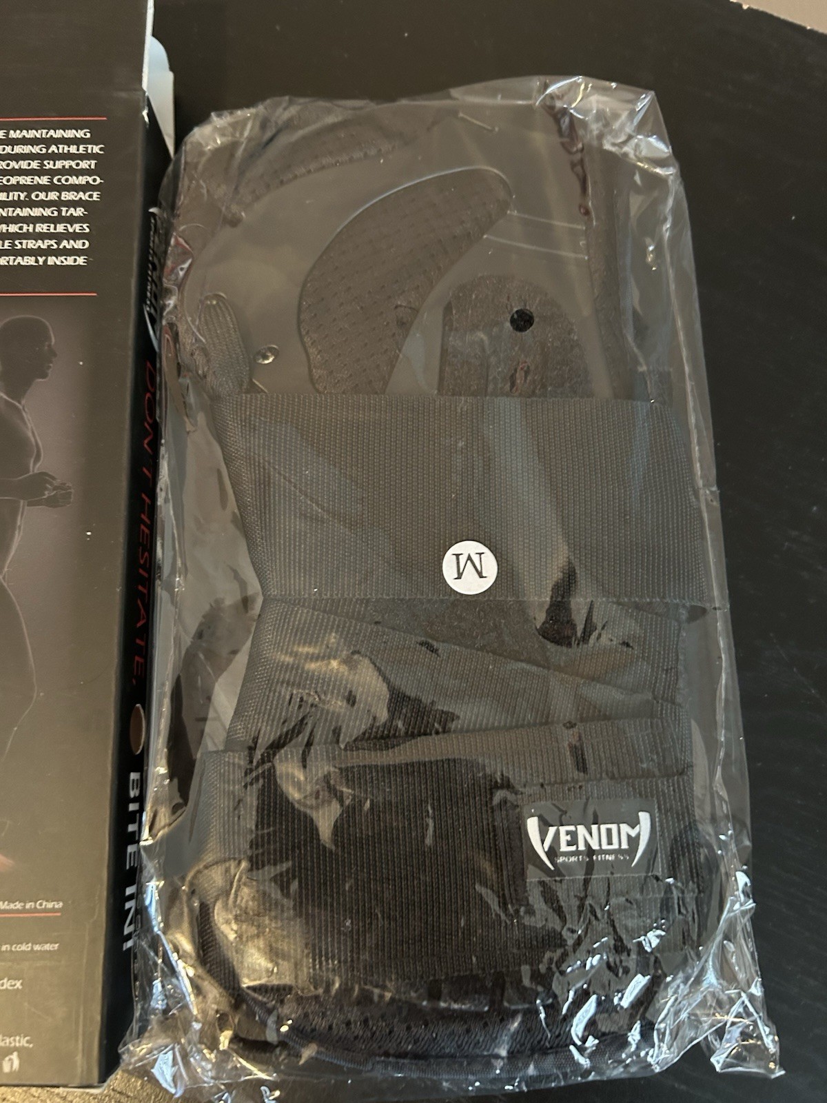 Venom Sports Fitness Ankle Brace Neoprene Lace Up Compression Medium. New in box