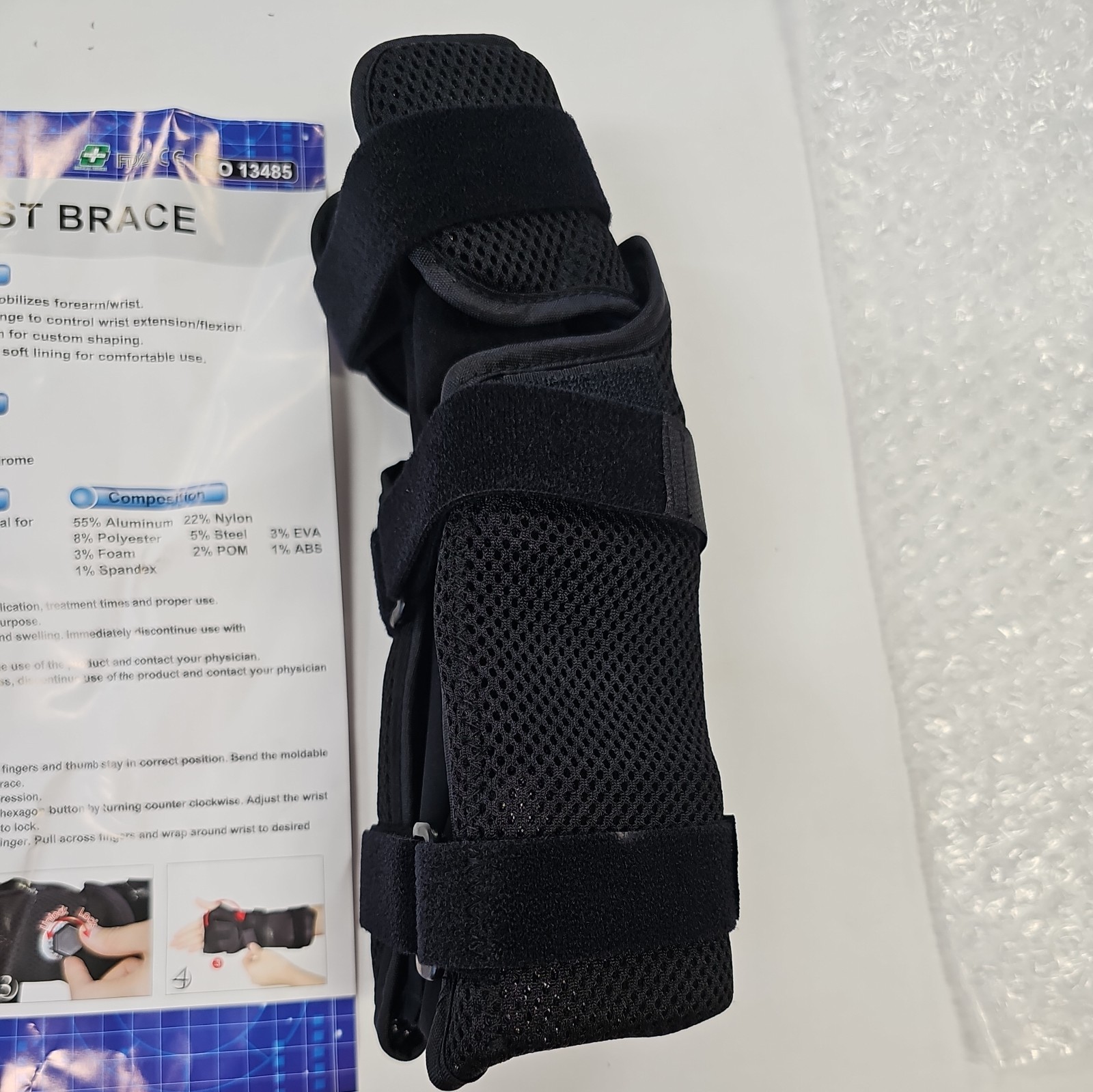 Galaxy Wrist Brace One Size Immobilizer Adjustable ISO 13485 Brand New