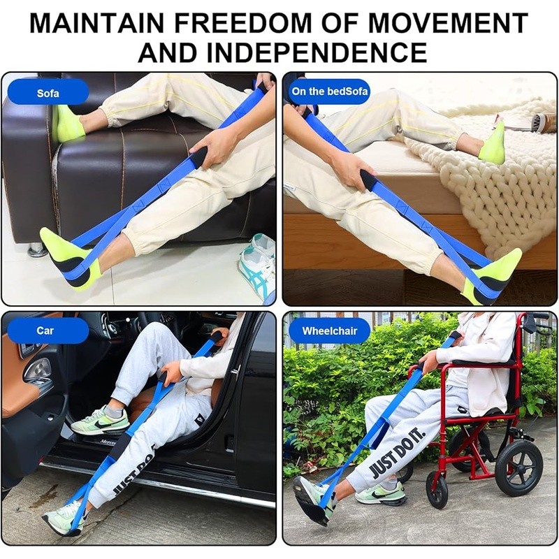 Leg Lifter Strap Hip Replacement Mobility Assistance Rehabilitation Tool New