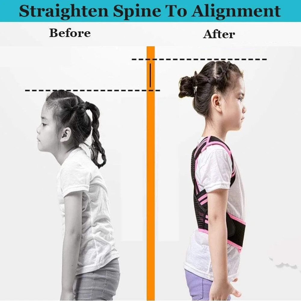 Posture Corrector For Kids – Back Brace Posture Corrector, Spine Corrector – Adj