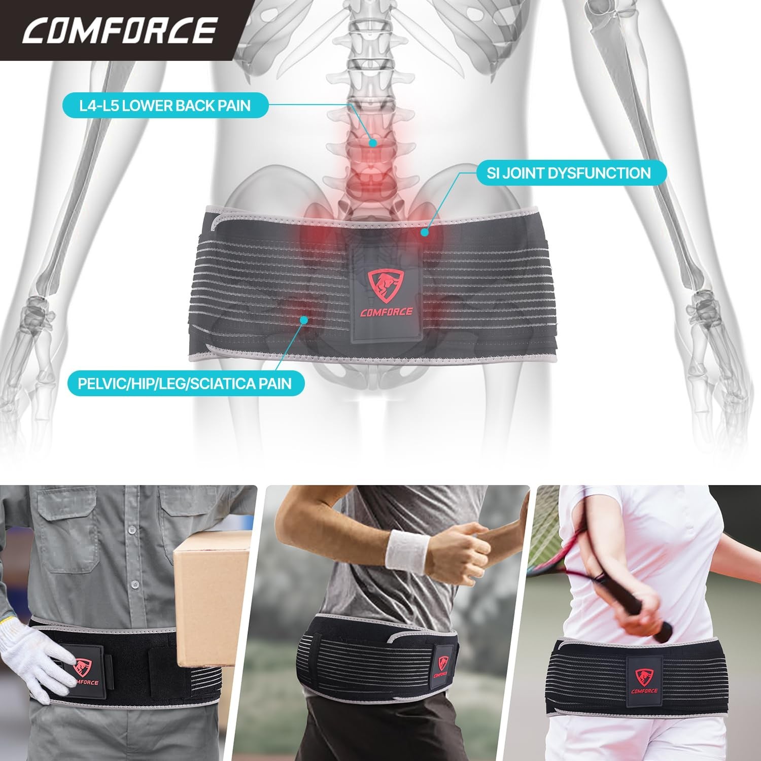 Vriksasana Posture Sacroiliac Hip Belt For Women And Men That Alleviat