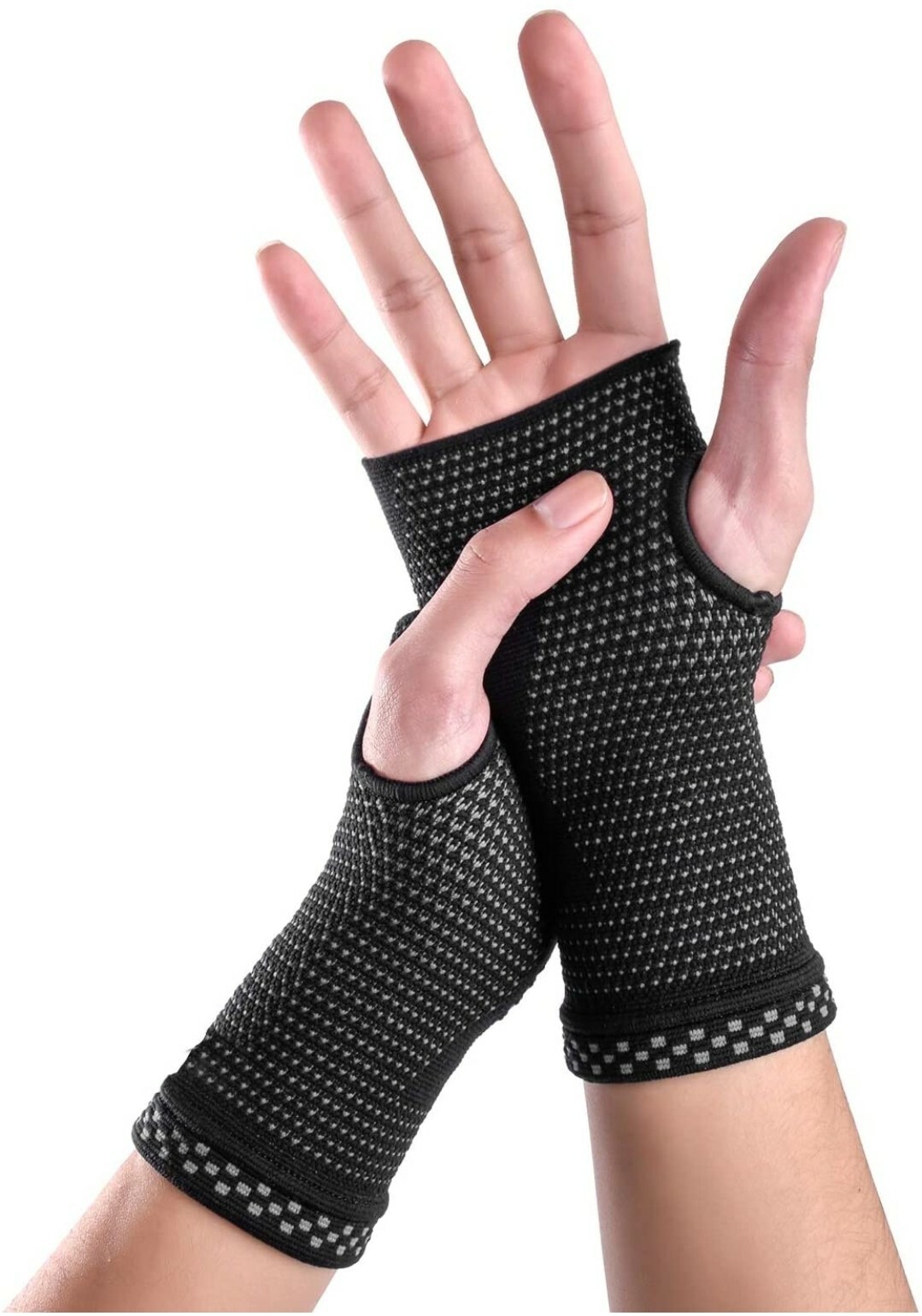 Medical Grade Compression Gloves, 20-30mmHg, One Pair for Carpal Tunnel and Wris