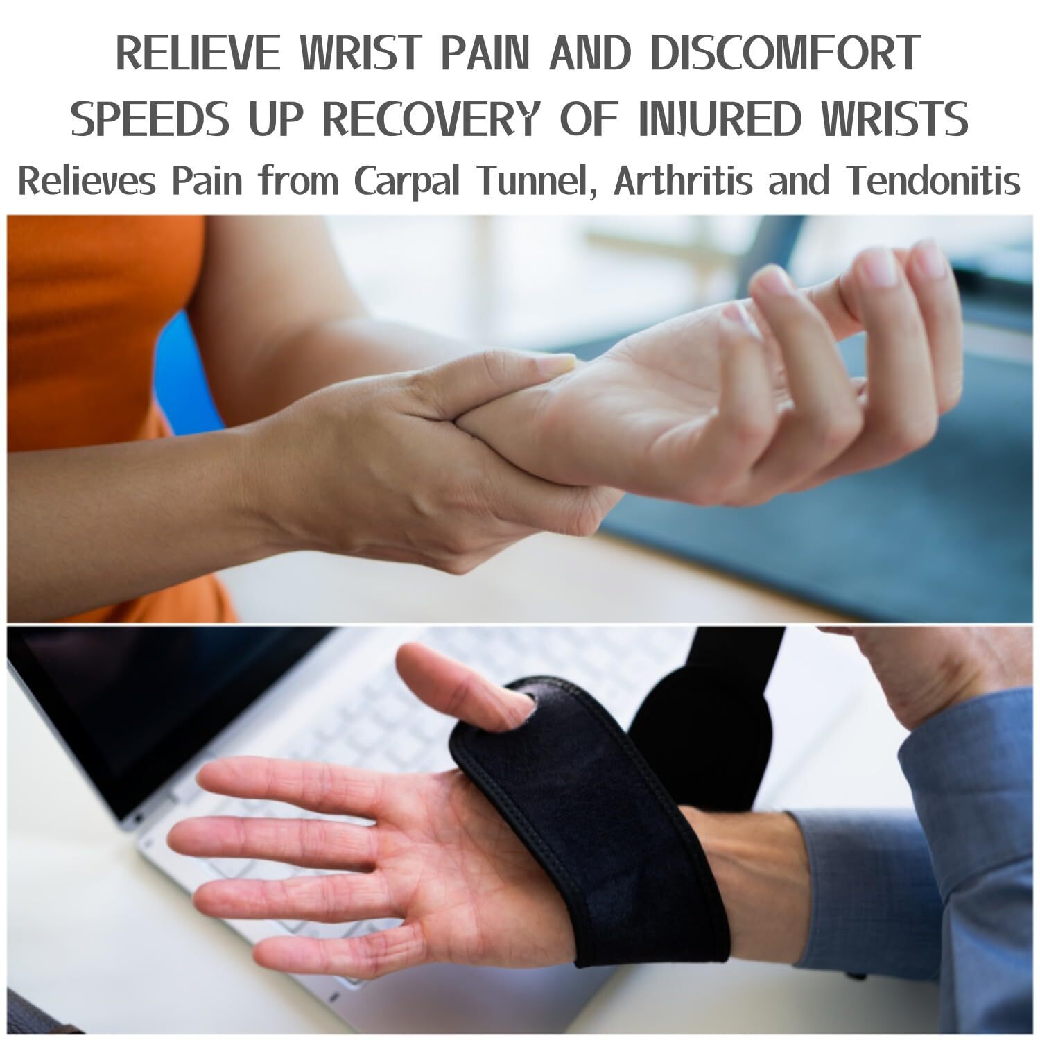 Wrist Hand Brace Support Carpal Tunnel Sprain Arthritis Gym Splint Left / Right