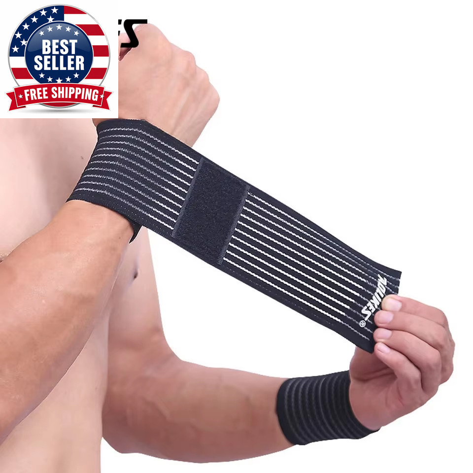 1PCS Cotton Elastic Bandage Hand Sport Wristband Gym Support Wrist Brace Wrap Ca