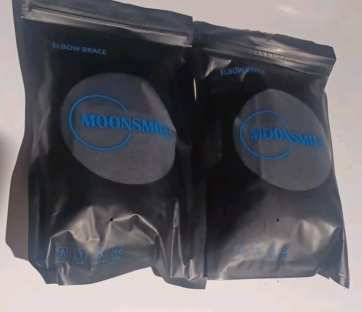 Pair of 2 MOONSMILE Tennis Elbow Braces for Tendonitis Golfers Elbow