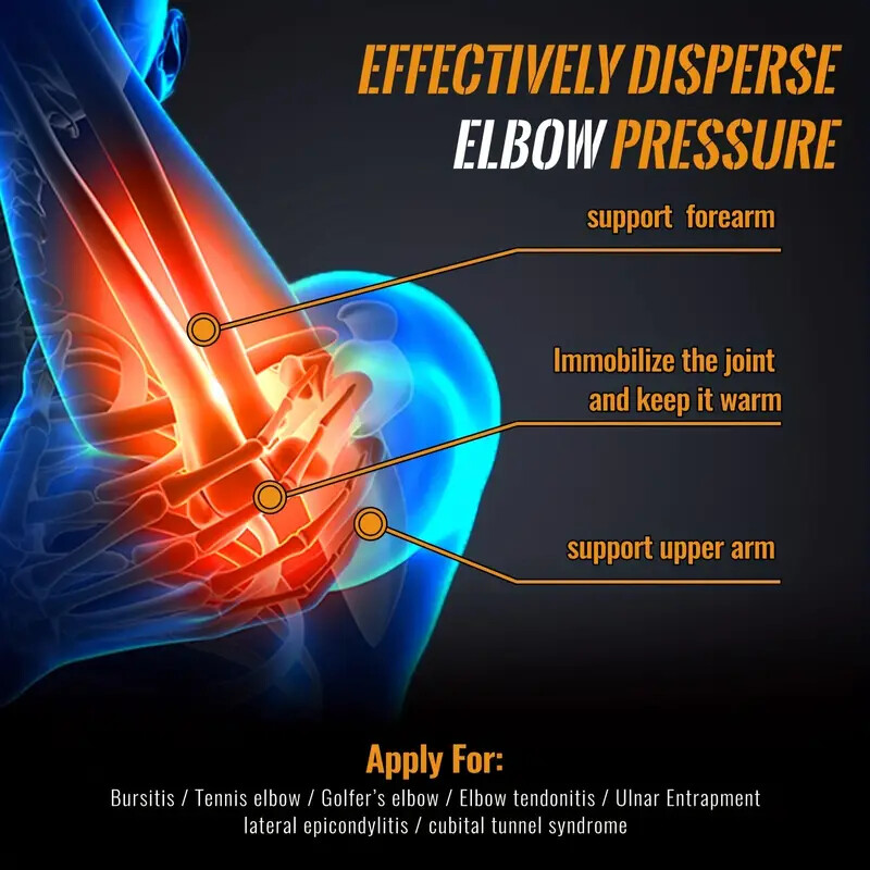 Copper Elbow Support Compression Sleeve Reduces Strain & Swelling Tendonitis