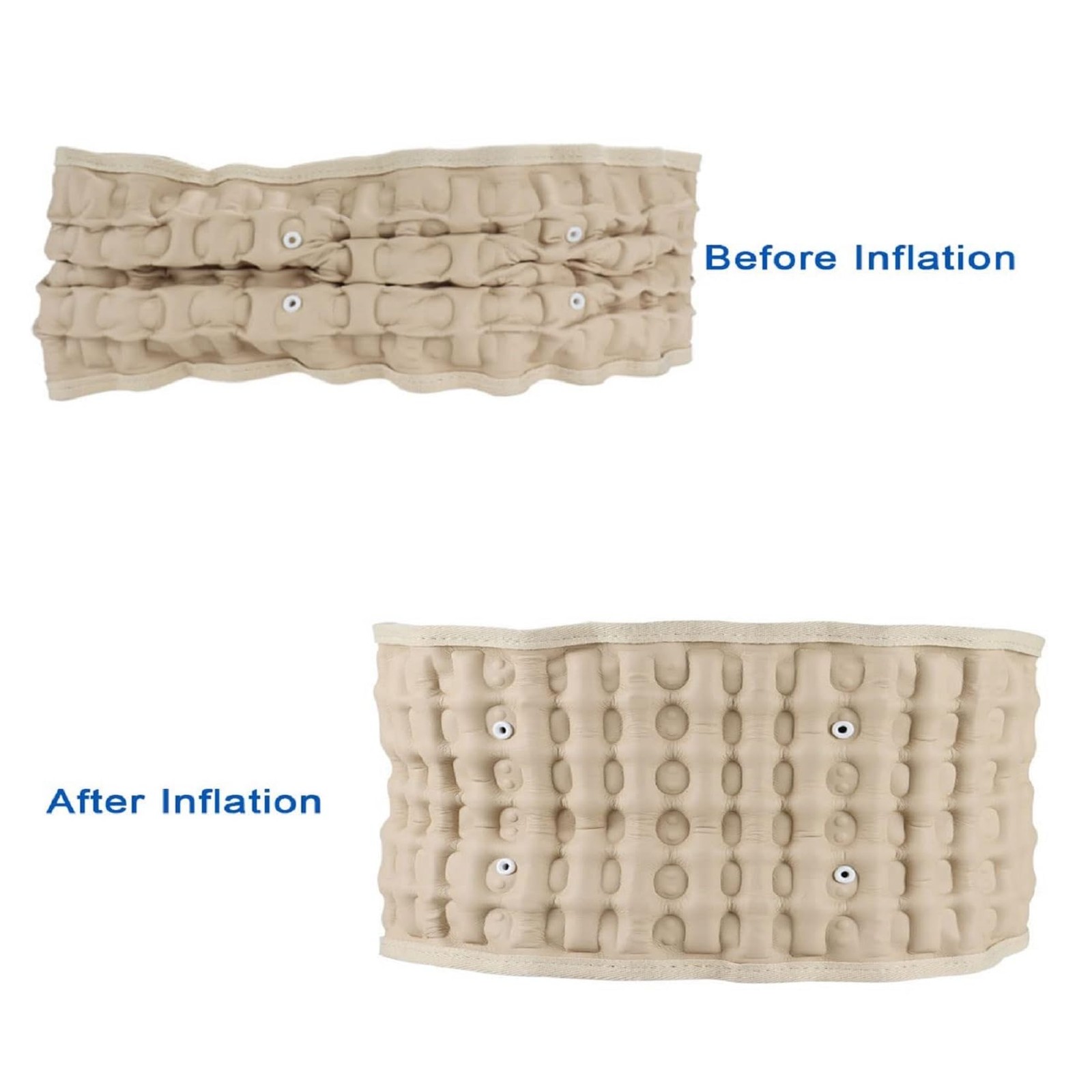 Goldmille Back Decompression Belt Inflatable Lumbar Support for Lower Back Pa…