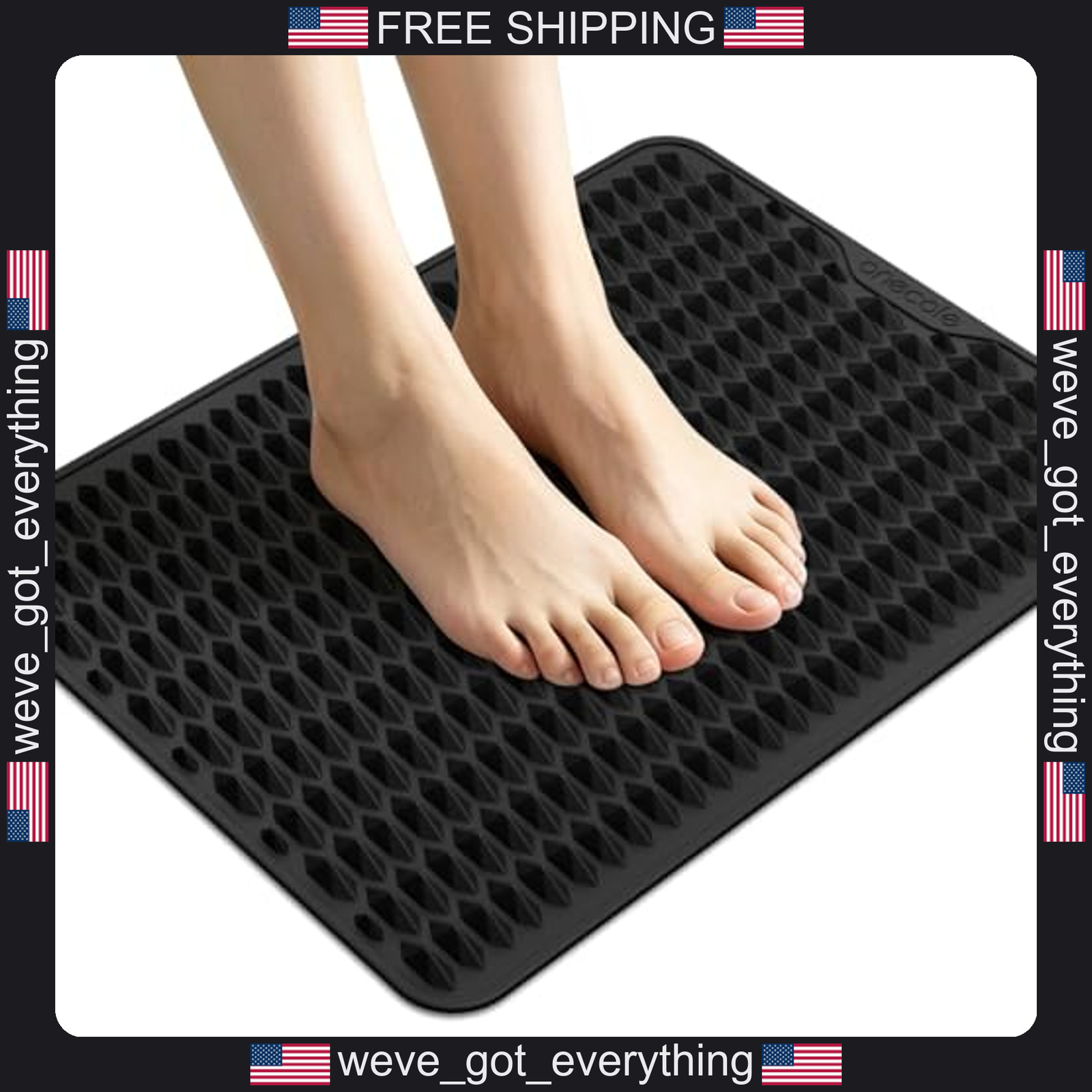 Single Silicone Foot Massage Mat for Plantar Fasciitis Relief