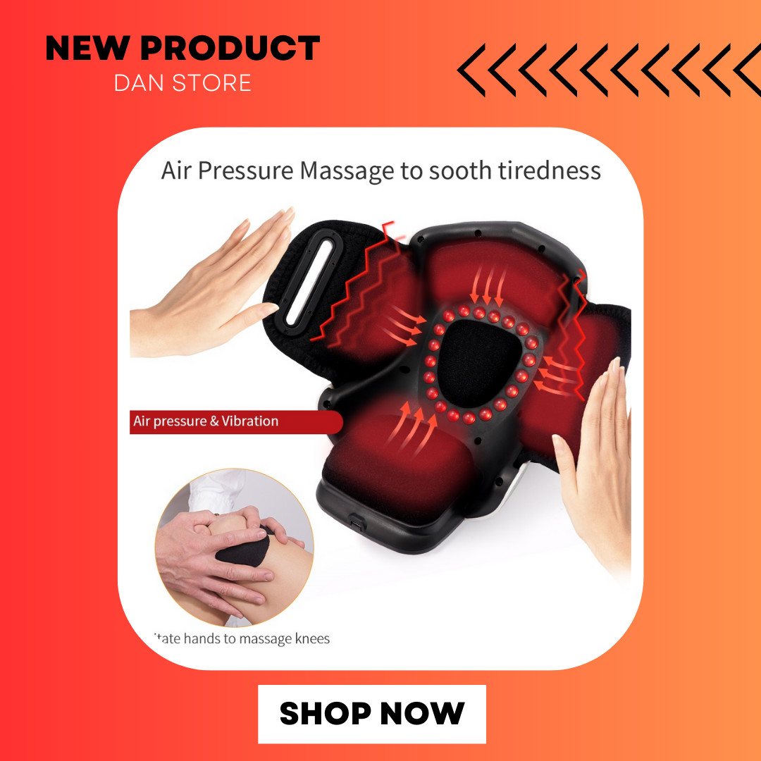 Knee Electric Heating Massager Pad Vibration Physiotherapy Joint Pain Relief Mas