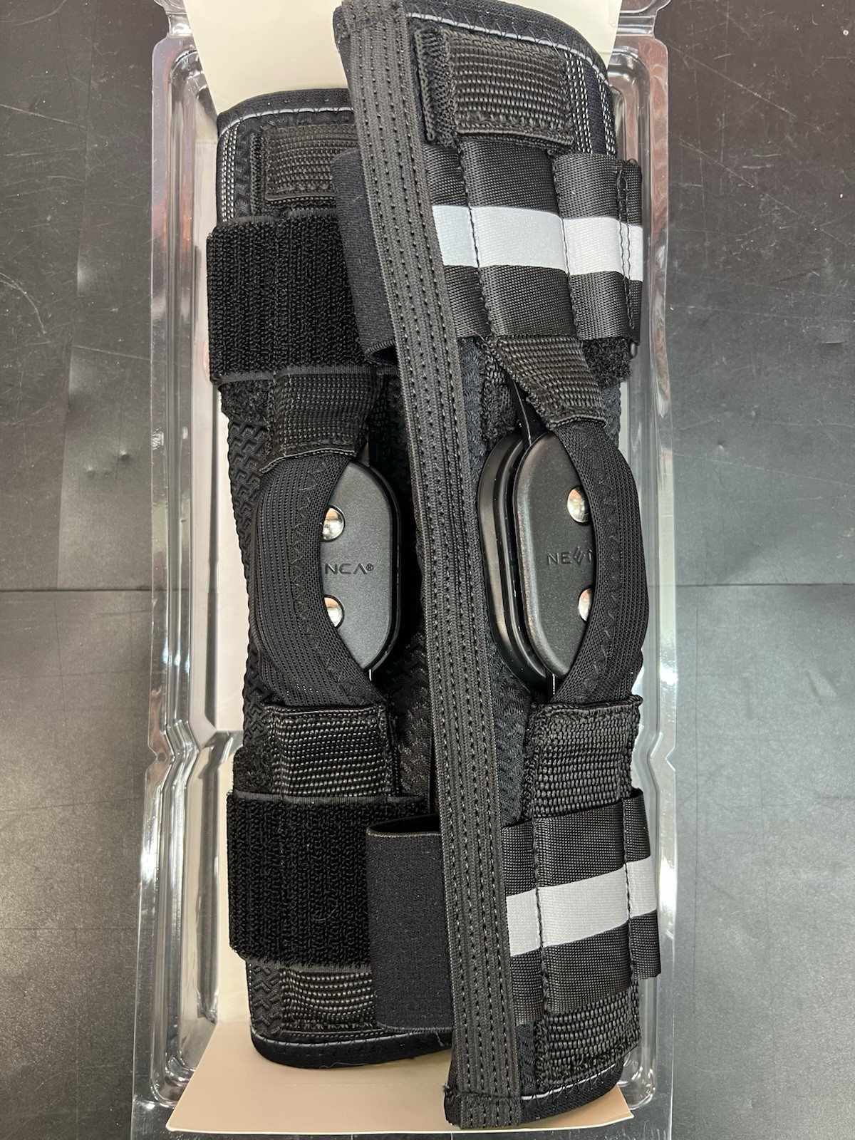 NEENCA Hinged Knee Brace L X-Strap ACL MCL Meniscus Support Black