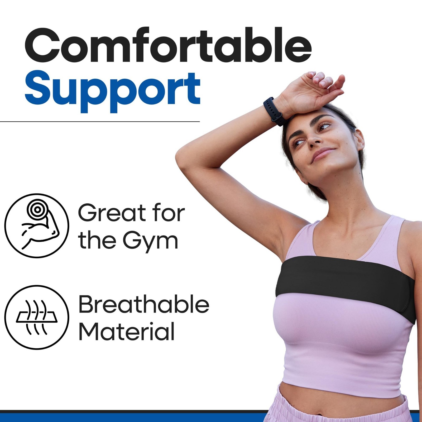 Post-Surgery Breast Augmentation Band – Implant Stabilizer & Compression Wrap –