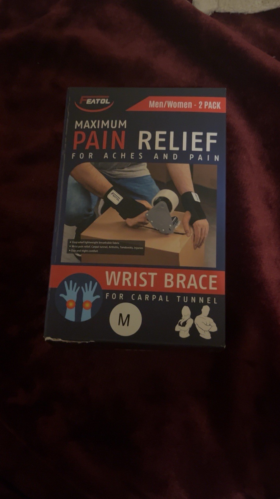 Featol Maximum Pain Relief For Aches And Pain Wrist Brace for Carpal Tunnel