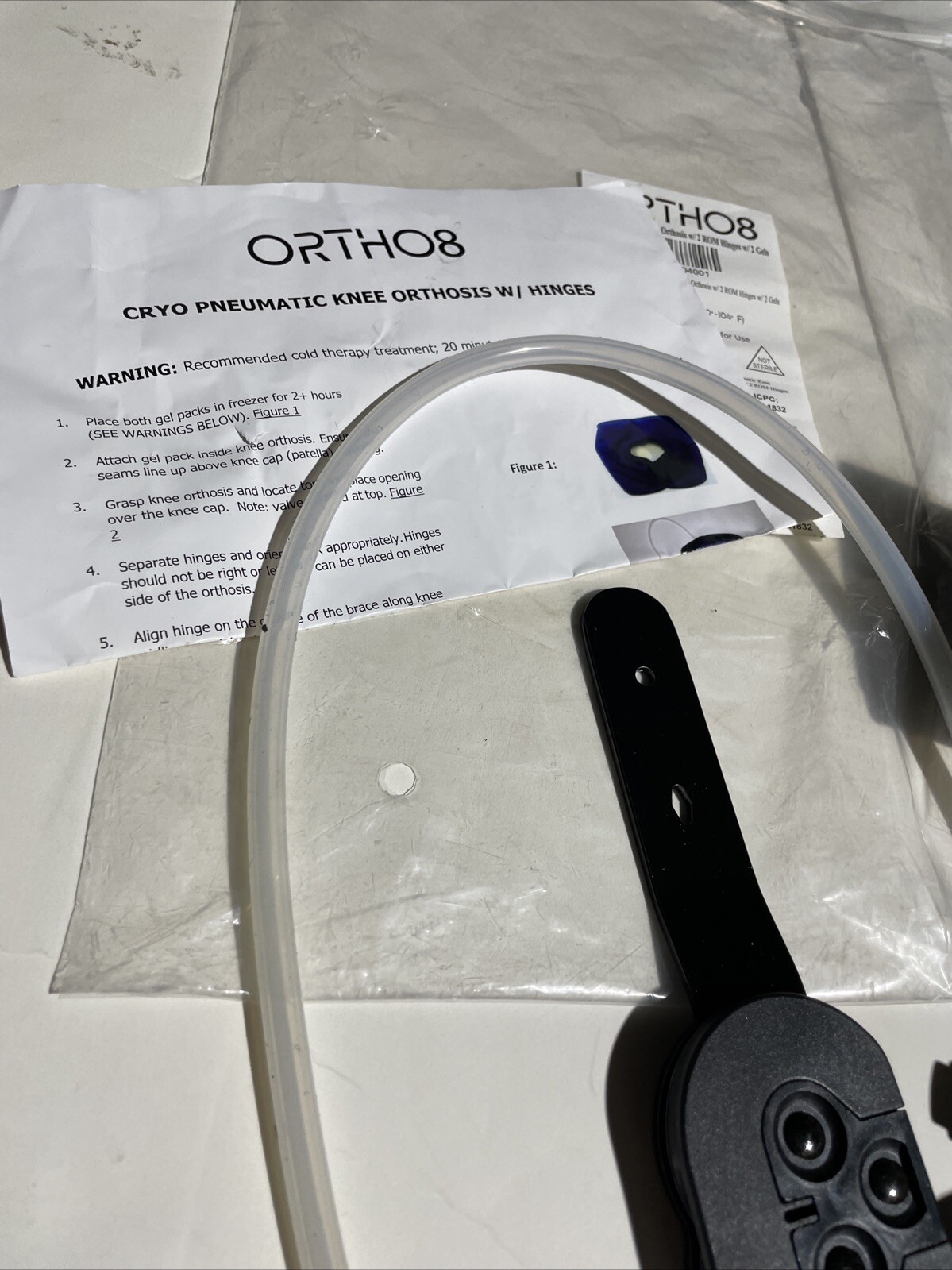 Ortho8 Cryo Pneumatic Knee Orthosis W/hinges w/ Gel and universal size