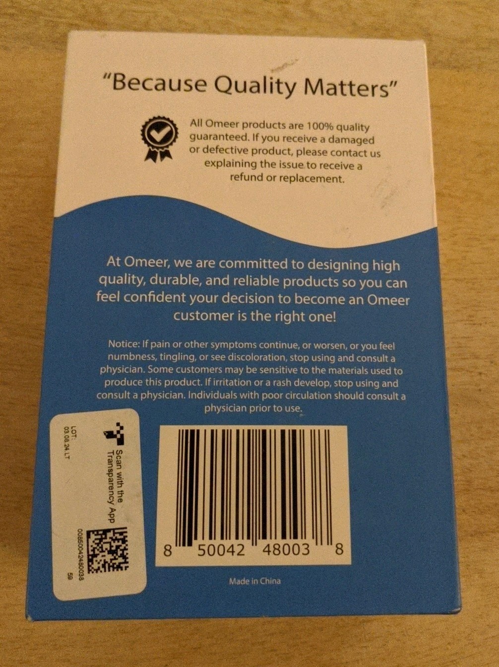 Omeer Left Foot AFO Drop Foot Brace For Walking With Shoes, Socks, Or Barefoot