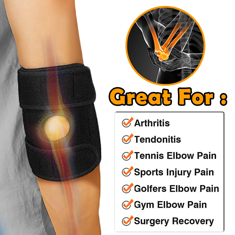 Tennis Elbow Brace Support Arm Strap Band Golfer Arthritis Tendonitis Joint Pain