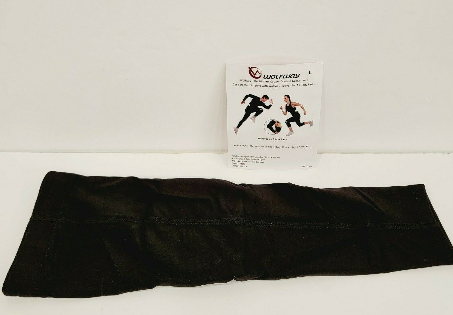 Wolfway Size Large Highest Copper Content Compression Elbow Sleeve Arm Support