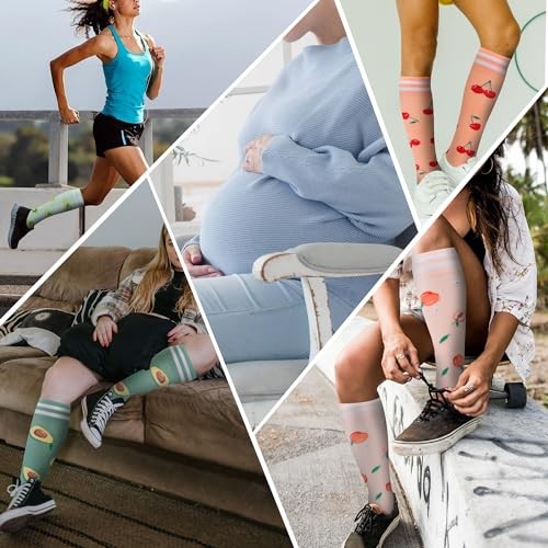 Compression Socks for Women Men Support Circulation Small-Medium 05-6pairs-03