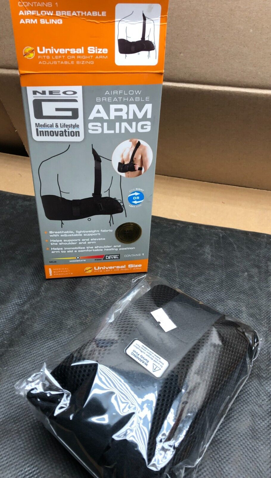 Neo G Airflow Breathable Arm Sling One Size UNIVERSAL- 1.0 ea NEW FREE SHIPPING