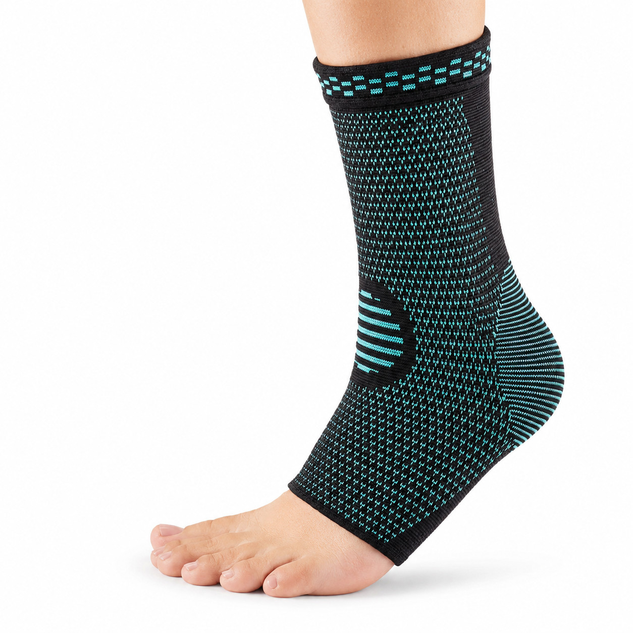 2 Pack Ankle Compression Sleeves Support Brace for Running Sports Men Women