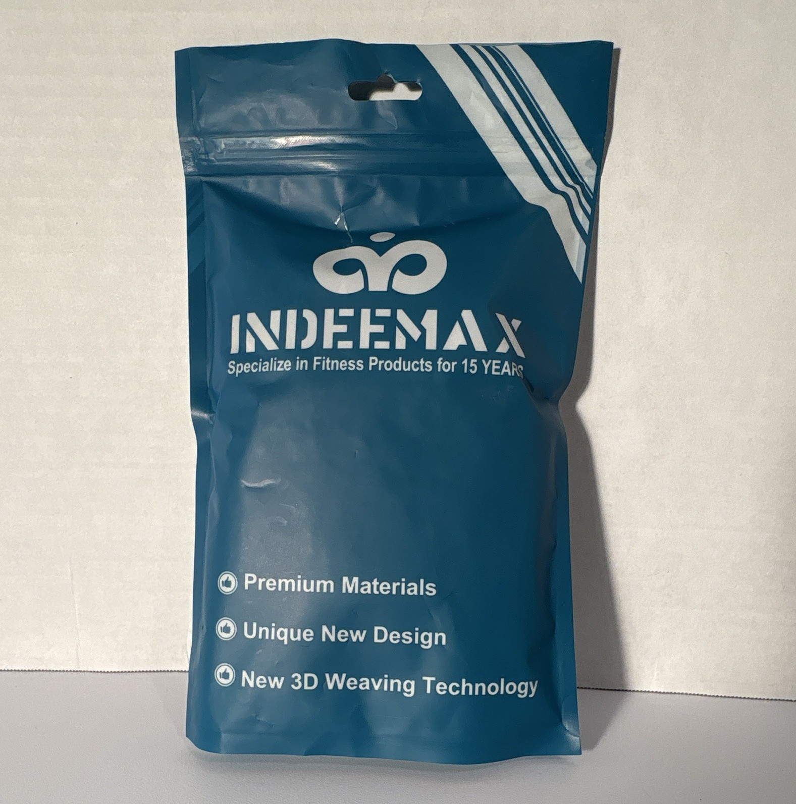 INDEEMAX Unisex Knee Pad Compression Support, Blue/White, Size S/M