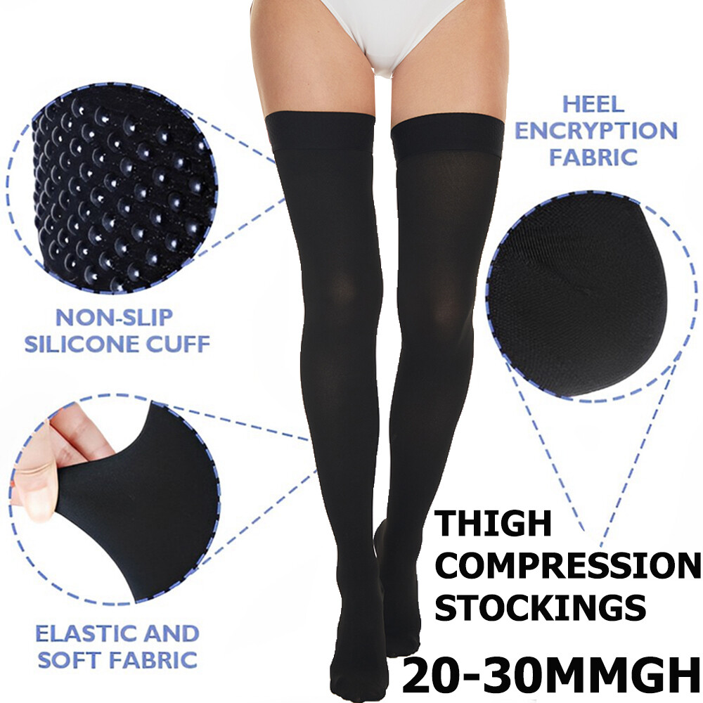 Thigh High Compression Socks Support Stockings 20-30 mmHg Surgical Varicose Pain