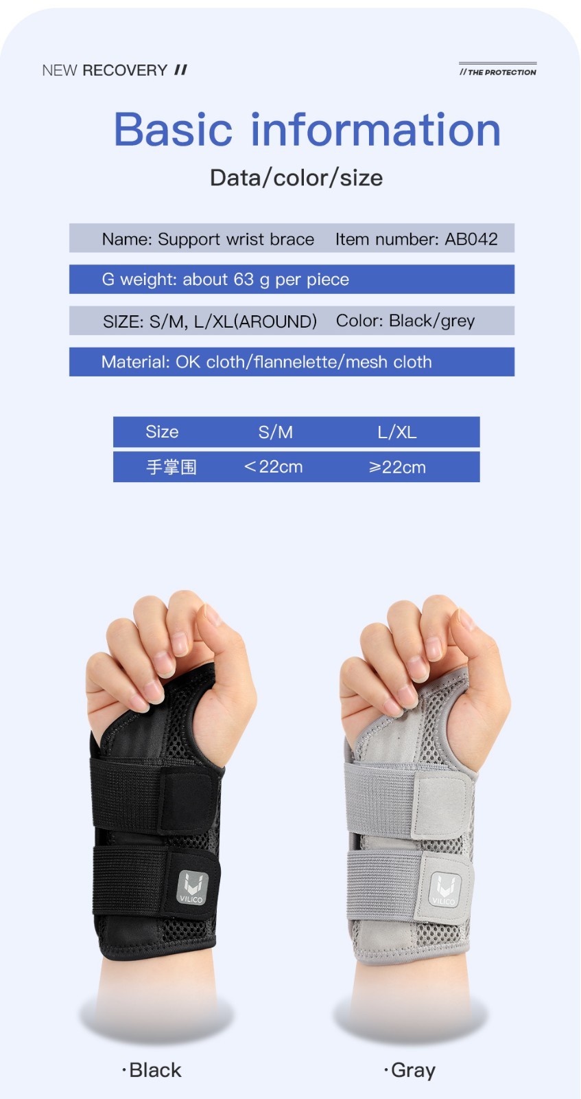 Wrist Brace for Carpal Tunnel Support Brace with Splints Hand Support for Arthri