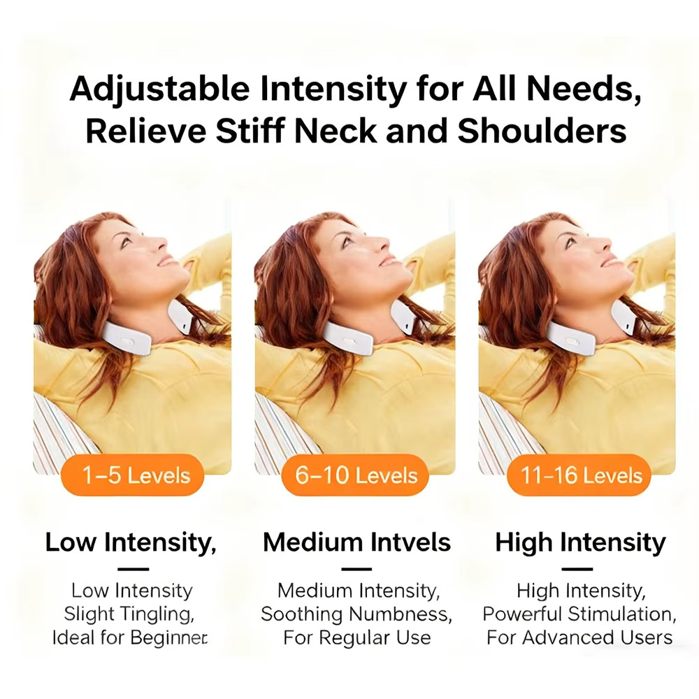Protable Cervical Massager Mini Neck Shoulder Massager Deep Massage Neck Warm