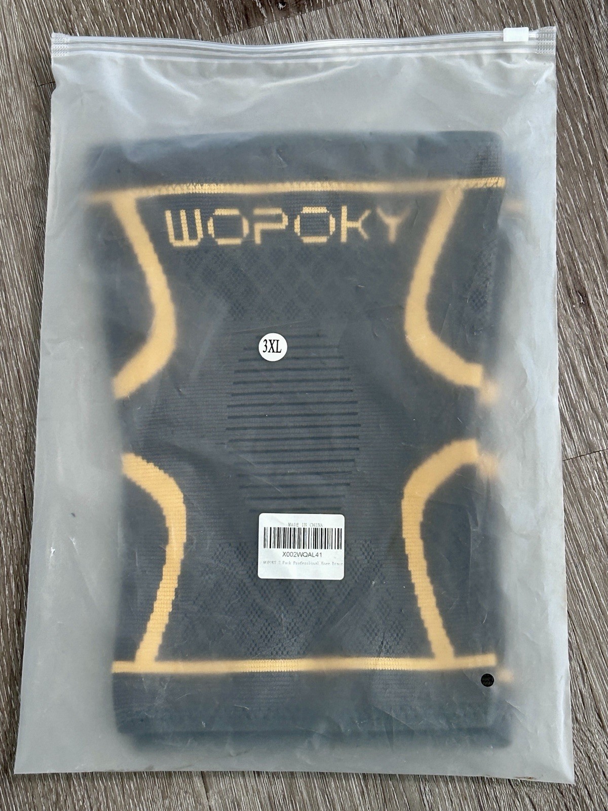2Pk Wopoky Knee Braces Compression Knee Support Sleeve Adult Size 3XL NEW