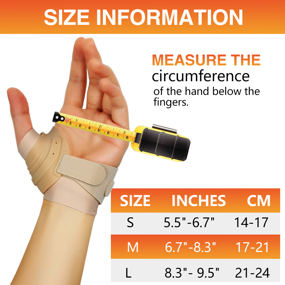 Thumb Support Brace CMC Joint Protector Wrist Immobilizer Gym Adjustable
