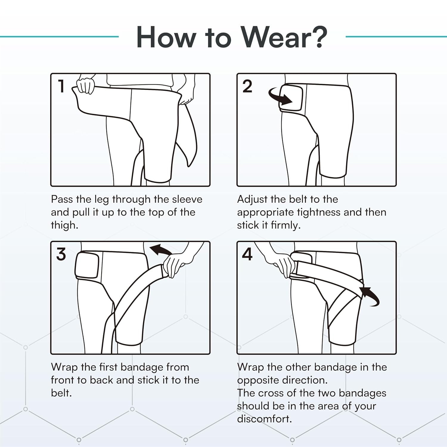 Vital Salveo Hip Brace Medium – -Dynamic Graphene PBM Recovery Support